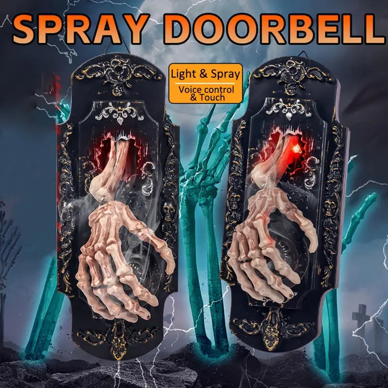 🔥Last Day Promotion 50% OFF-Halloween Decorated Hand Bone Doorbell With Spooky Sounds