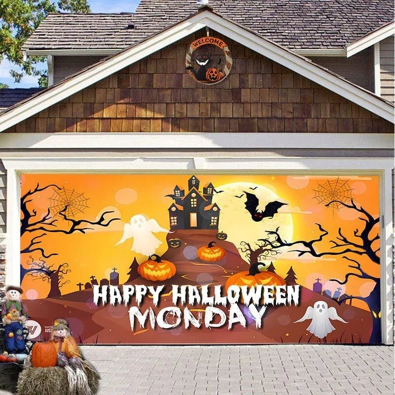 Hot Sale-Halloween 2024 Garage Door Decoration