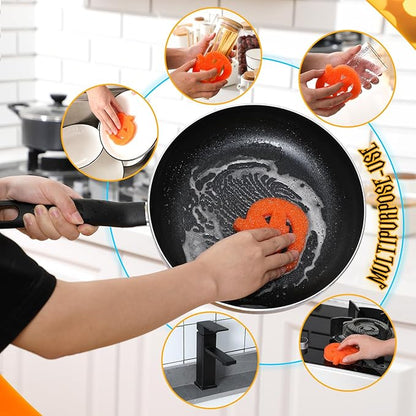 Halloween Non Scratch Multi-Use Scrubbing Cleaning Sponges (👻Set of 3 pcs 👻)