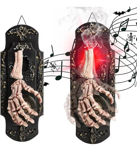 🔥Last Day Promotion 50% OFF-Halloween Decorated Hand Bone Doorbell With Spooky Sounds