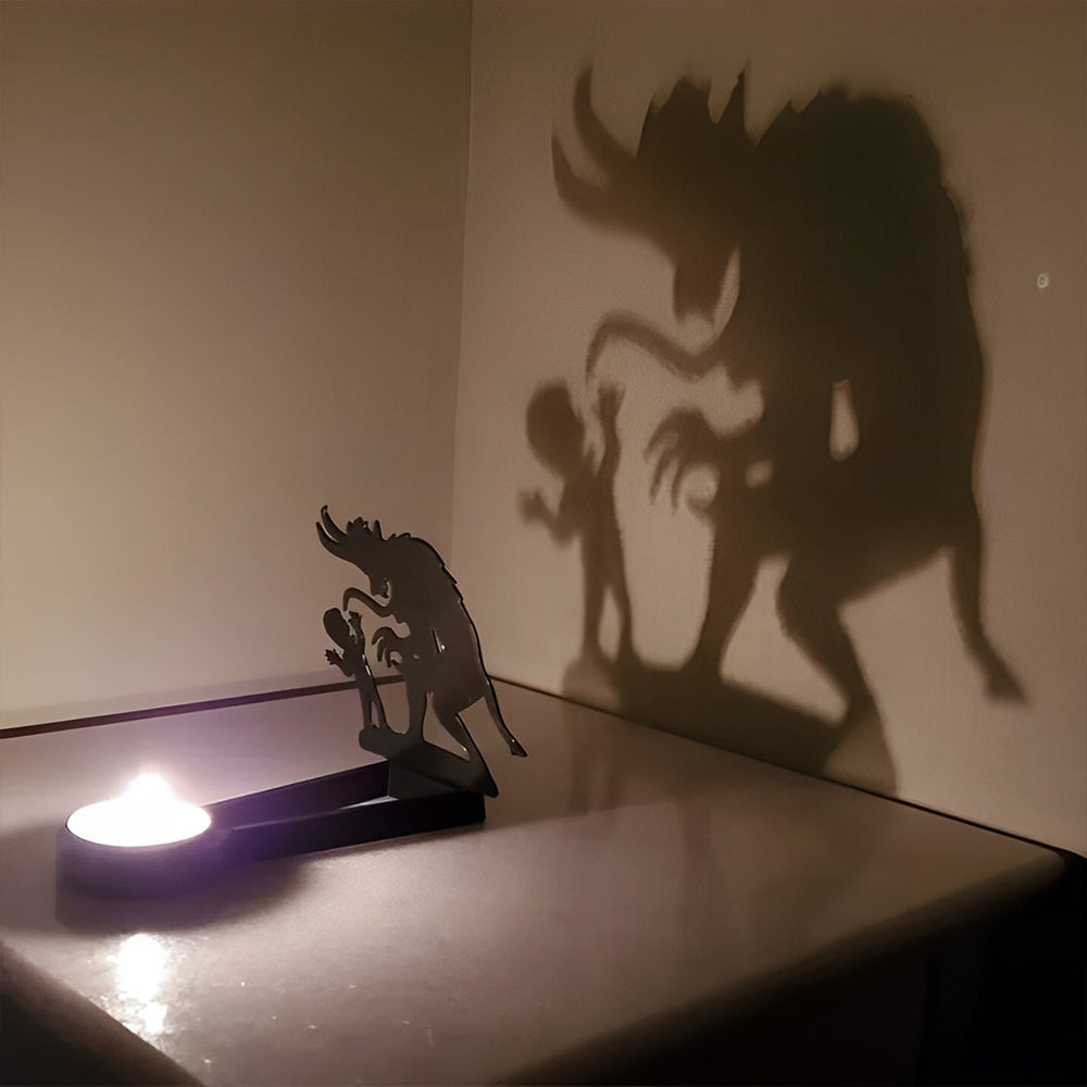 Halloween Shadow Candle Holder, Perfect for Holiday Parties