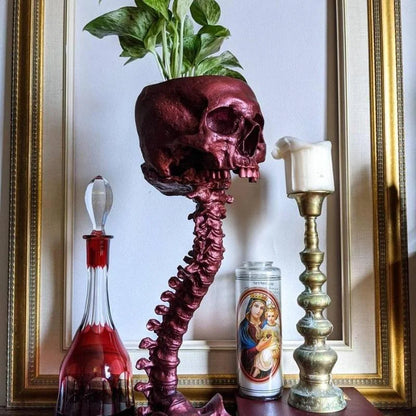 🔥Spinal skull Flower Pot🎃