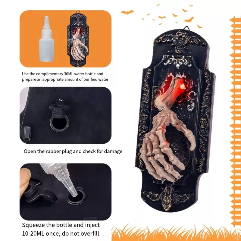 🔥Last Day Promotion 50% OFF-Halloween Decorated Hand Bone Doorbell With Spooky Sounds