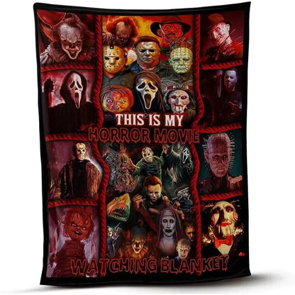 Spooky Cozy Horror Movie Blanket: Perfect for Halloween Chill